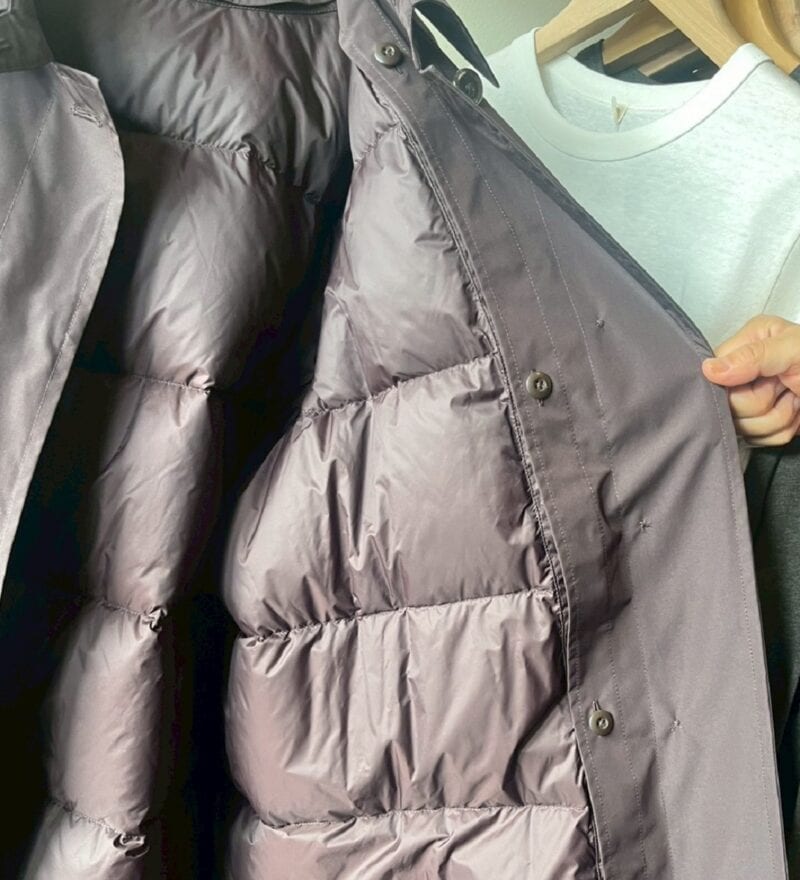 MUJILabo ダウンライナー付き撥水ステンカラーコート ウンライナー アップ