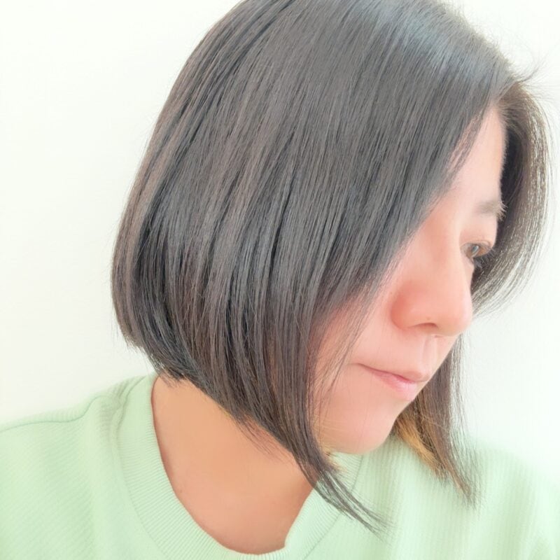 「マイナスイオン2WAYヘアアイロン」ストレートアイロン使用後