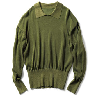 旬のシアーなラメニット。4万6200円（ミラ・ショーン／コロネット）