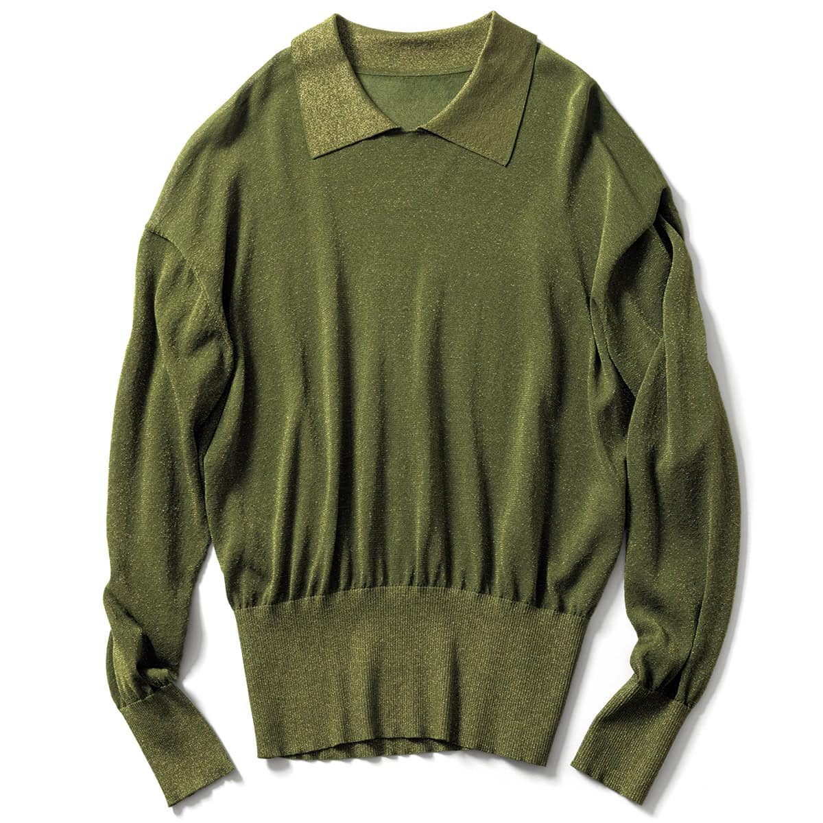 旬のシアーなラメニット。4万6200円（ミラ・ショーン／コロネット）