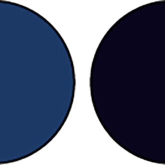 ブルベさんに似合うネイビー2色。青みが際立つ明るめの色から黒一歩手前の深い色まで。