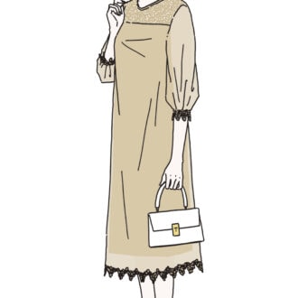 謝恩会におすすめのコーデのイラスト