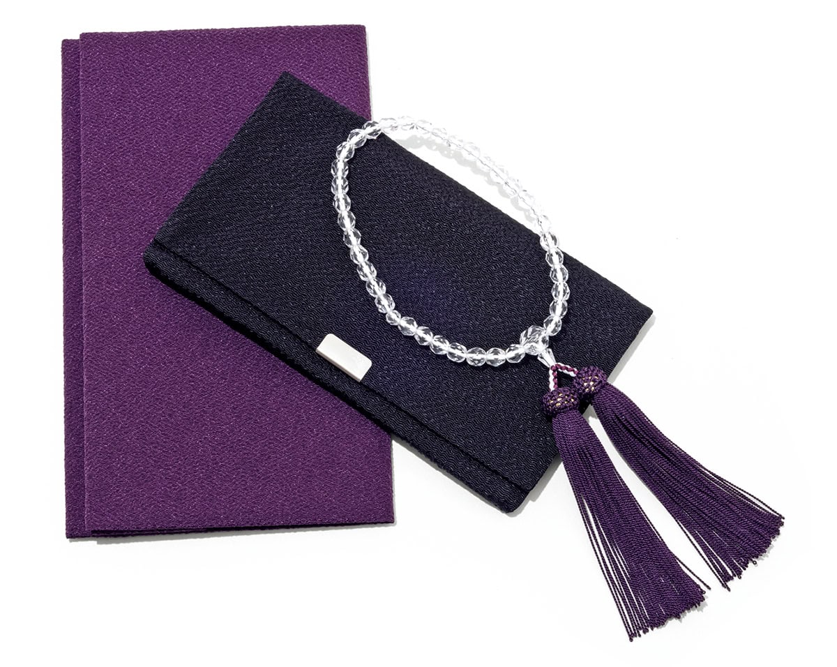 数珠と数珠入れ、ふくさ