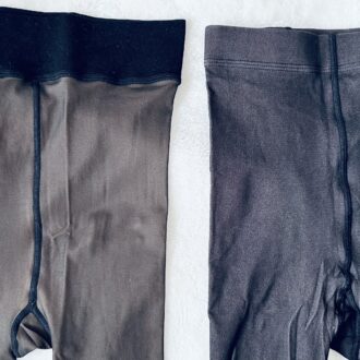 しまむら（福助）のフェイクタイツ2025冬最新モデルの改良点：ウエストゴム部分のフィット感が向上