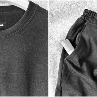 『ワークマン』のリカバリーウェア「メディヒール」RICHWARM トレーナーとロングパンツの生地拡大画像