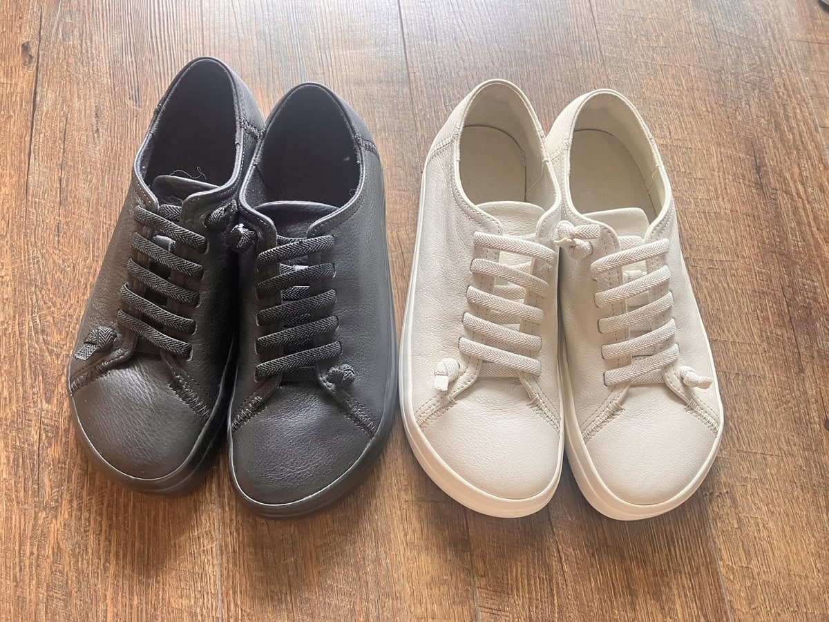スリッポンのようにはけるスニーカー、無印良品「MUJI Labo」 と