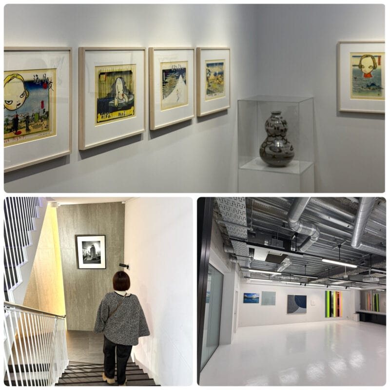 植島美術館、階段にも作品が!