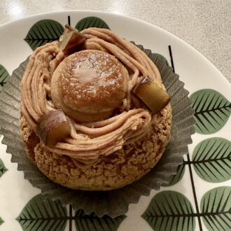 秋限定のモンブランブリュレ