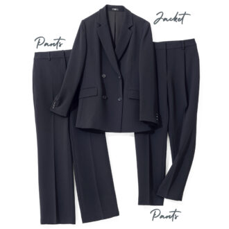 シワになりにくくて洗濯機もOK！一年中着こなせる便利なプラステの『カセット服』【40代おしゃれ】