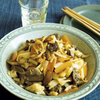 【10分料理】冷蔵庫の野菜でOK！“モンゴル風ラム焼きうどん”｜ 小堀紀代美さんレシピ