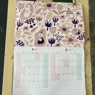 ムーミンカレンダーの1月2月