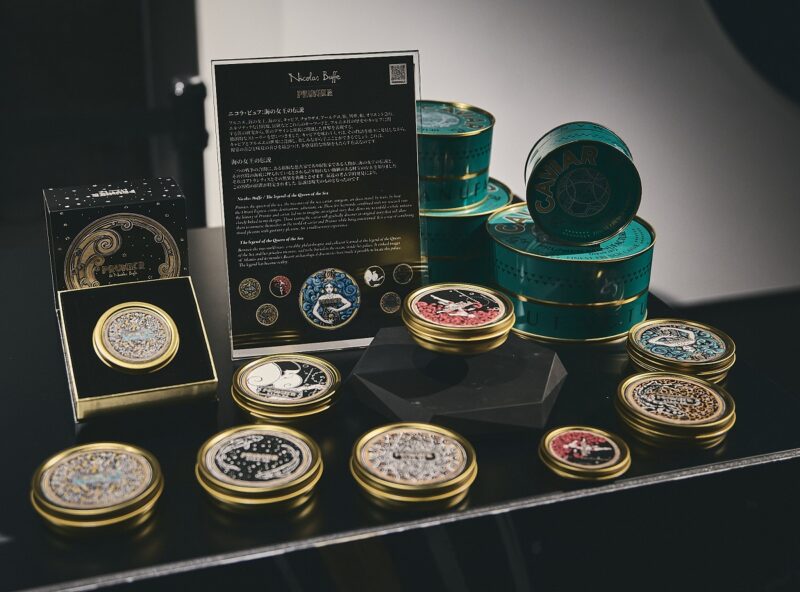 ニコラ・ビュフ氏とコラボレーションのキャビア缶