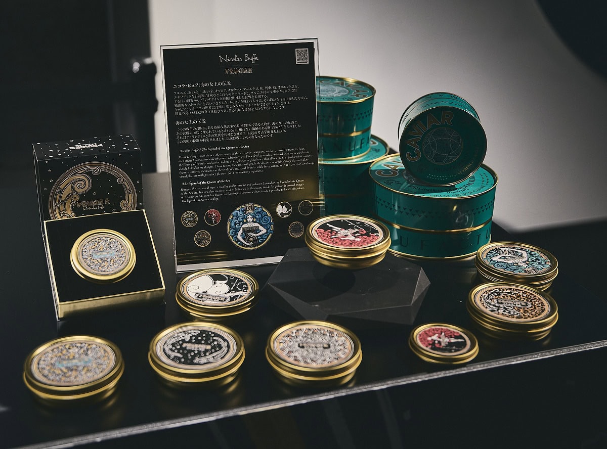 ニコラ・ビュフ氏とコラボレーションのキャビア缶