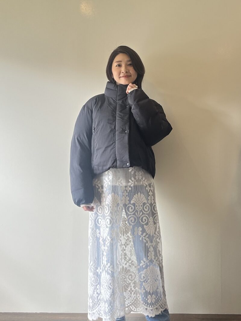 MUJILabo　ダウンショートジャケット　佐々木さん着用