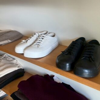 MUJILabo カンペールコラボスニーカー ディスプレイ