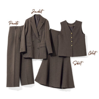 【40代おしゃれ】スーツスクエアの“高見えカセット”が最強。コスパよしでワントーンも即洒落見え！