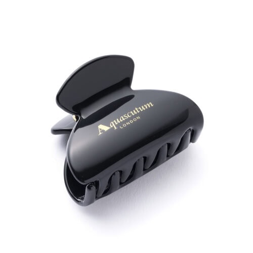 GLOW 2026年3月号2026年3月号増刊 付録【アクアスキュータム ビッグシュシュ&ヘアクリップ】 落ち着いたゴールドのブランドロゴで高見え