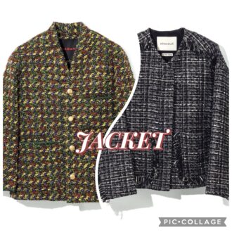 コーデに華やぎプラスなツイードジャケット