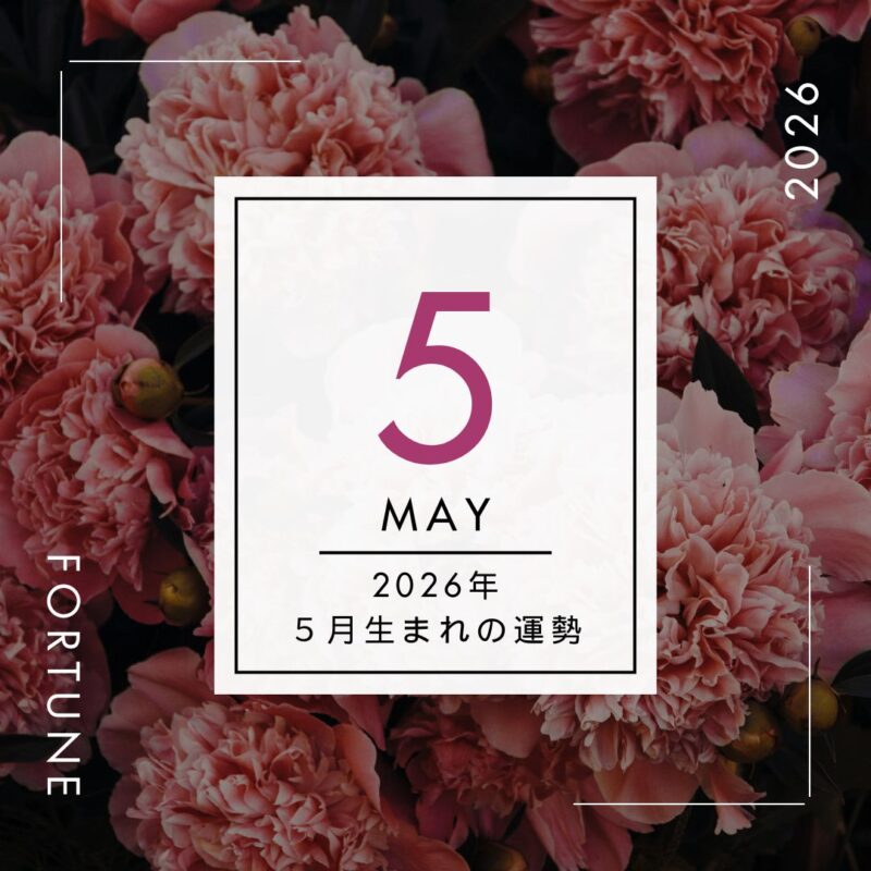 2026年、算命学で占う運勢・5月生まれ