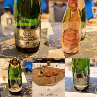 この日いただいた4種のシャンパーニュ