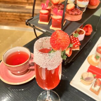 「ストロベリー・アフタヌーンティー」ロンネフェルトの紅茶はじめ15種類のドリンクがフリーフロー