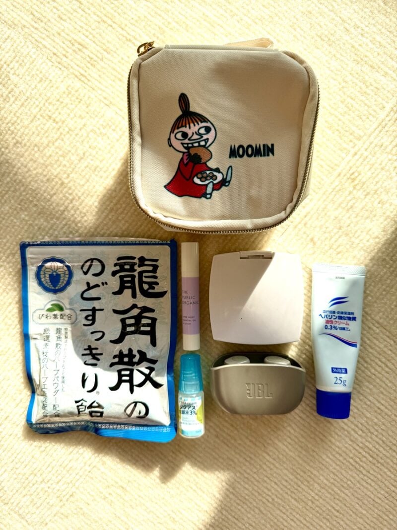 仕事に行く時や出掛ける時にサッと持ち出せる小ポーチ