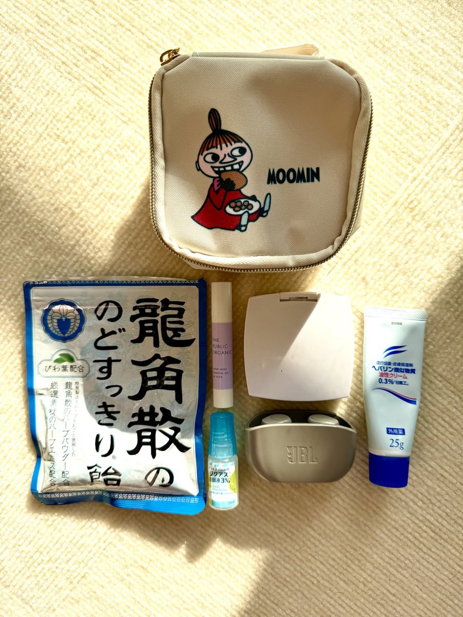 仕事に行く時や出掛ける時にサッと持ち出せる小ポーチ