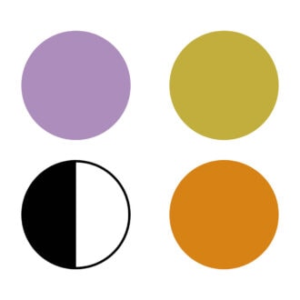 ラッキーカラー 紫・ゴールド・白黒・オレンジ