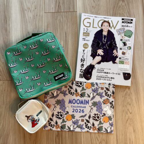 帰省や旅行に大活躍！ムーミンのスクエアポーチ２種