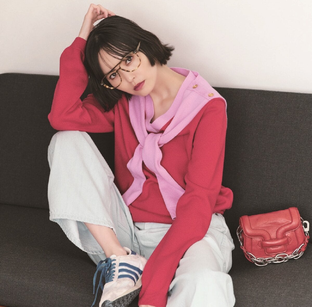 春先まで着れるピンクカラー