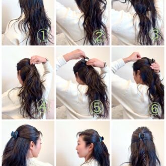 へクリップでヘアアレンジ、やってみた！