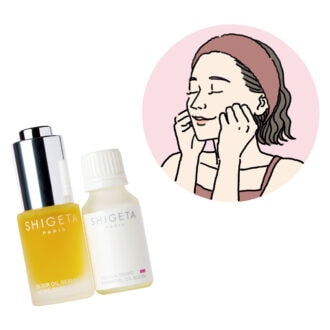 朝の5分でフェイスラインスッキリ！40代の“めぐり美容”はシゲタのオイルでマッサージ