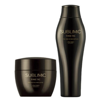【資生堂プロフェッショナル】サブリミック タイムティック プレミアム シャンプー／同 ヘアマスク　［美容室専売品］250mL 6050円／200g 1万3200円（資生堂プロフェッショナル）