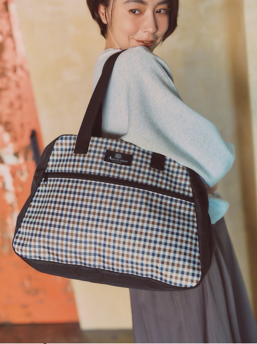 GLOW3月号付録、アクアスキュータムボストンバッグ