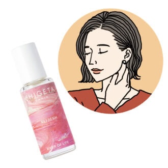 チコさんが伝授！上半身の緊張をほぐすマッサージ「シゲタのロールオンオイル」でリフレッシュ！【40代めぐり美容】