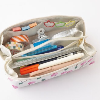 『素敵なあの人』2026年2月号特別付録は「kippis」コラボの「収納上手なマルチケース」に文房具をイン