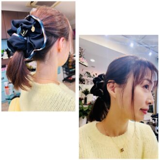 美容師さんに教わる【GLOW3月号増刊付録】の使い方、シュシュとクリップのW使いアレンジ｜かがやき隊 杉田美紀