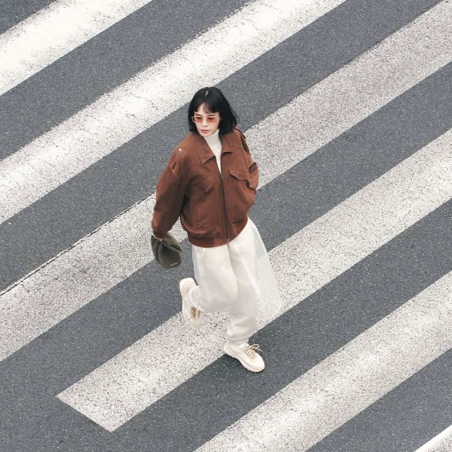 透け感レイヤードスカートの着まわし今