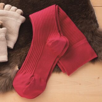 MAEÉ コンプレクションソックス コットンリブピンク　※UNITED ARROWS green label relaxingコラボカラー 3960円（エンサイクロ・限定色）