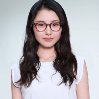 小顔印象フレーム着用後