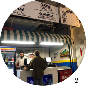 2.NYのタコススタンド。旅行するとタコスを食べることが多いそう。