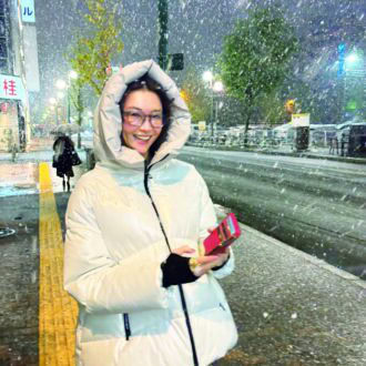 11月の札幌で初雪に遭遇