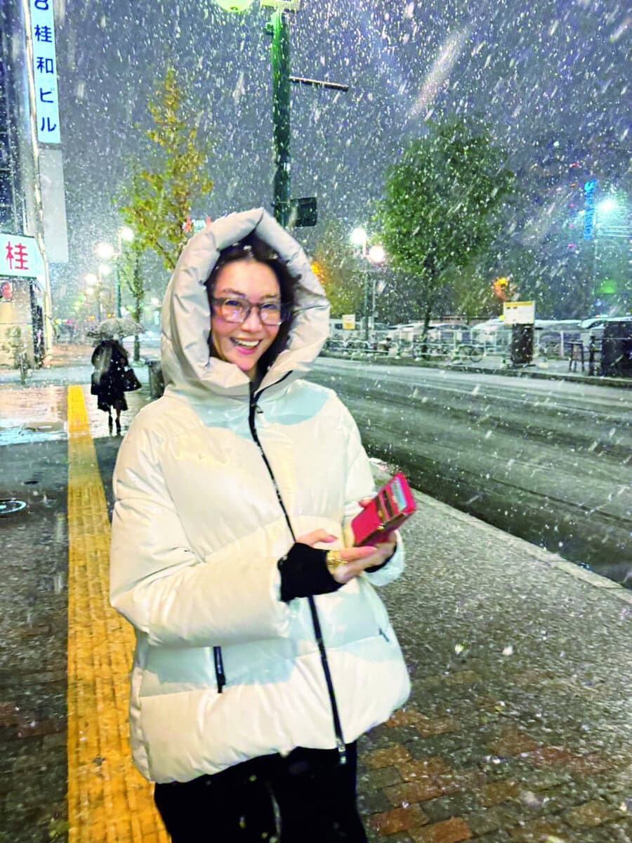 11月の札幌で初雪に遭遇