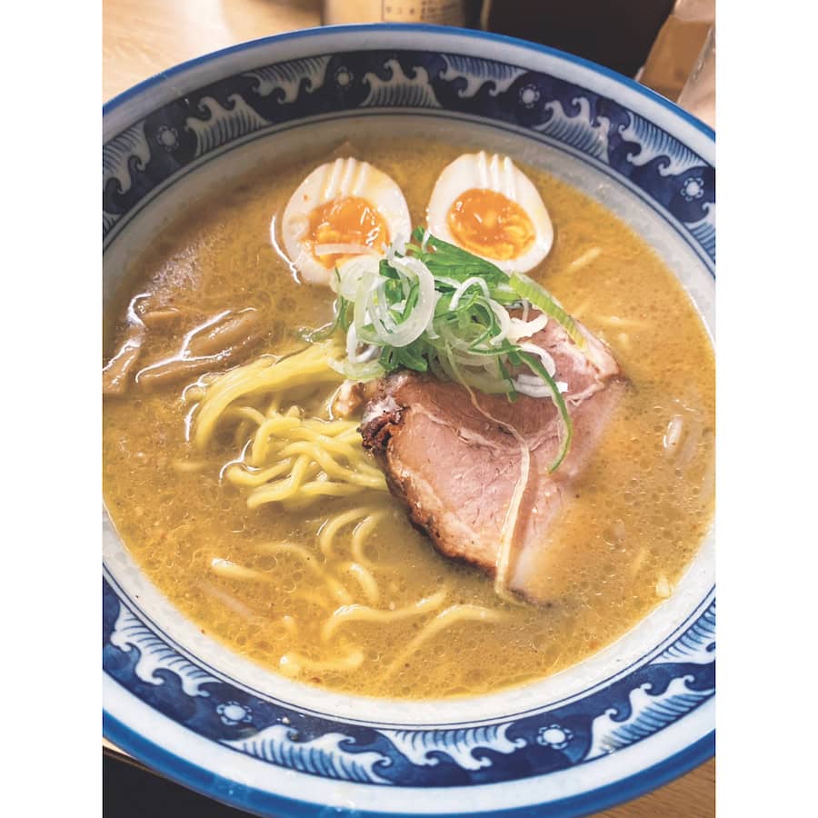 らぁめん千寿の味噌ラーメン＋煮玉子