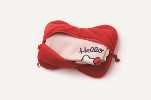 GLOW 2026年5月・6月合併号2026年5月・6月合併号増刊 付録【メゾンスペシャル×ハローキティ　リボンポーチ＆トートバッグ】 トートバッグをたたんで中に収納できる