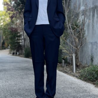 筆者は子供の卒入園も、仕事でスーツを着る機会もないので、カジュアルに着こなしてみました！