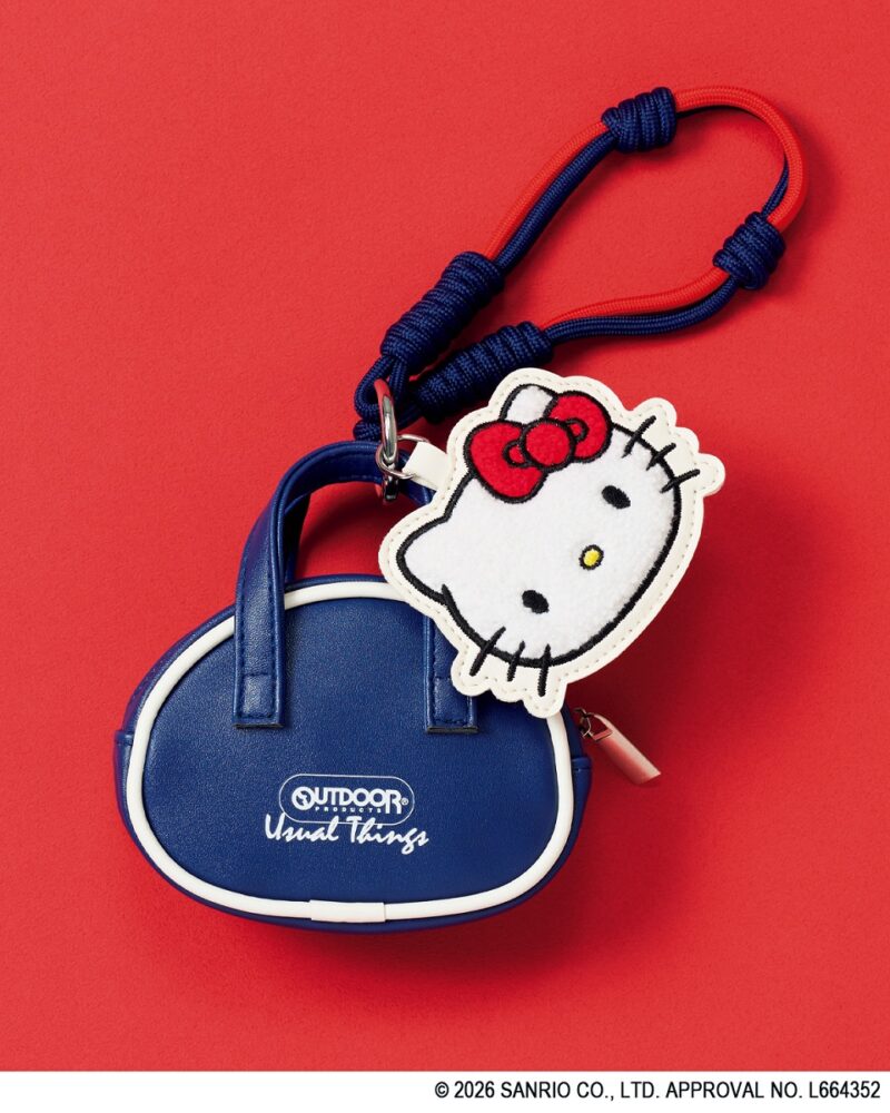 リンネル3月号「ハローキティ×アウトドアプロダクツ」の【バッグ形チャーム】