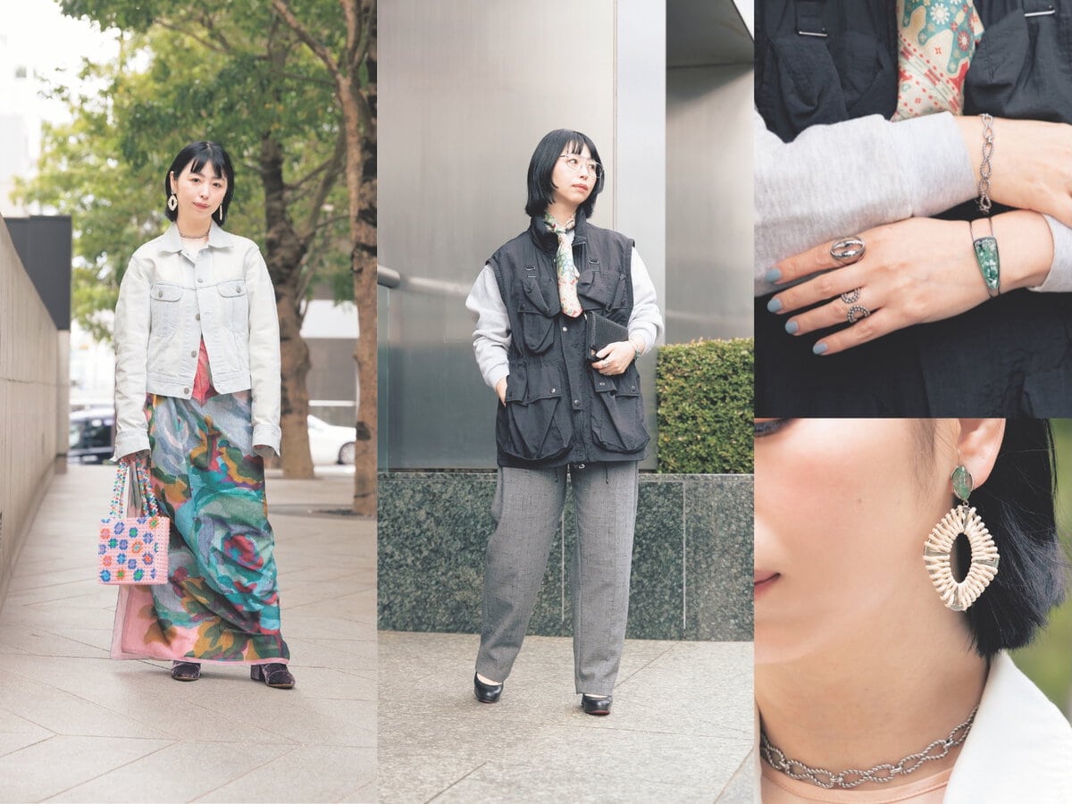 “スカーフで華やぎ投入”ADER bijoux ショールームPR 砂辺綾子さんのリアルコーデ2days