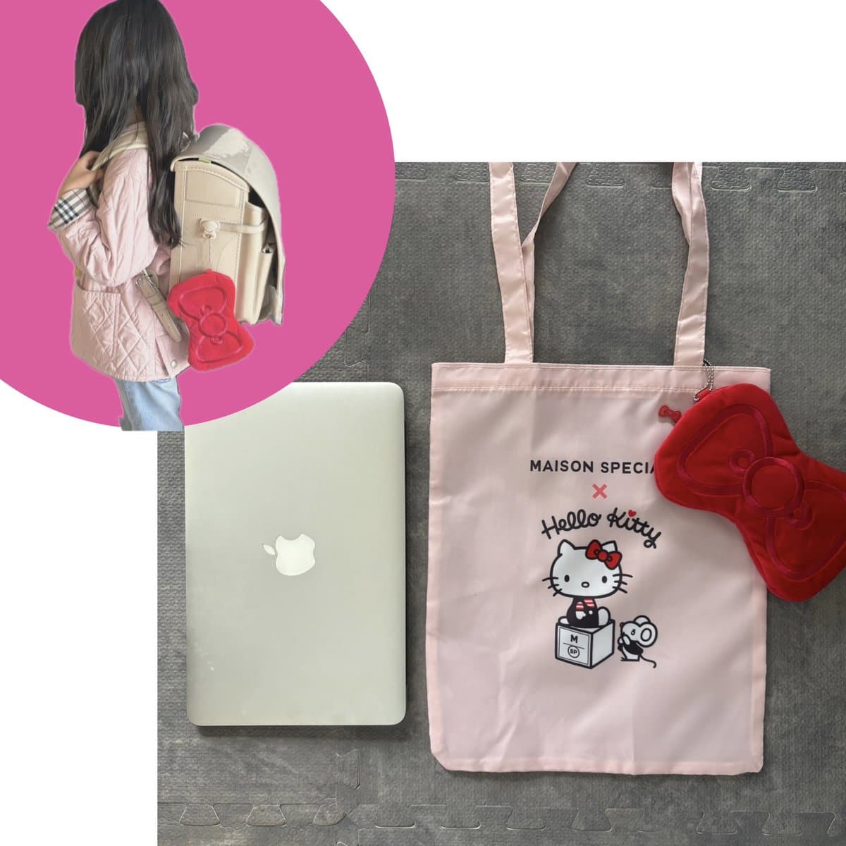 リボン　トート　