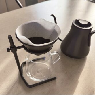 ハンドグリップで淹れるモーニングコーヒー